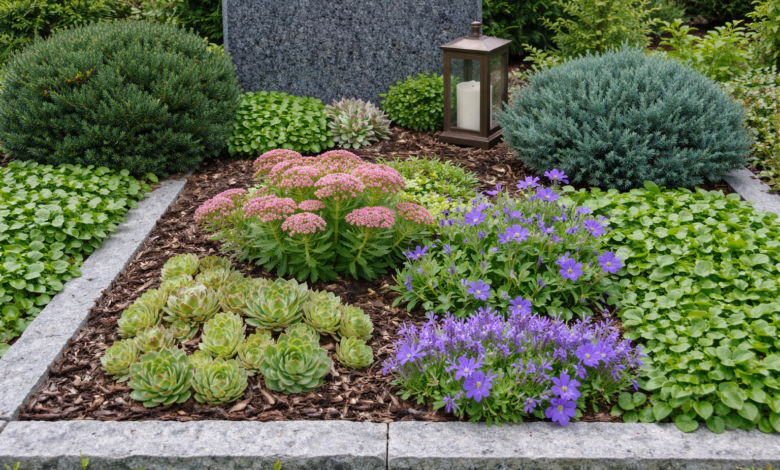 Pflegeleichte Grabbepflanzung: Robust & schön